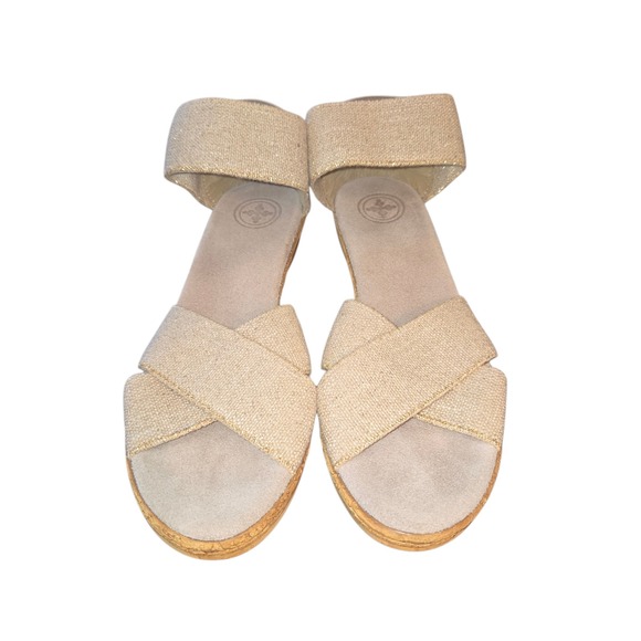 Charleston Shoe Co. 762287 Peachtree Core Linen Upper Wedge Heel Sandals Size 8 - Picture 2 of 12